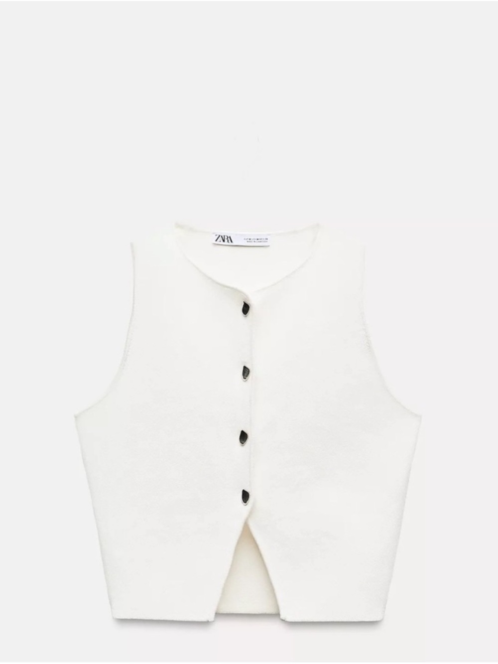 Zara button vest top